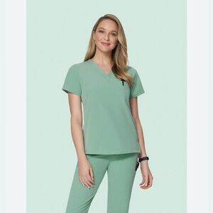 Mandala One Pocket Scrub Top